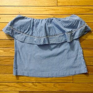 Banana Republic Strapless Flounce Top